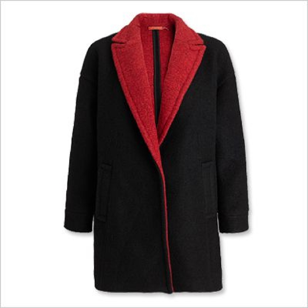 GOOP Alice + Olivia wool boucle contrast coat SMALL - Picture 6 of 7